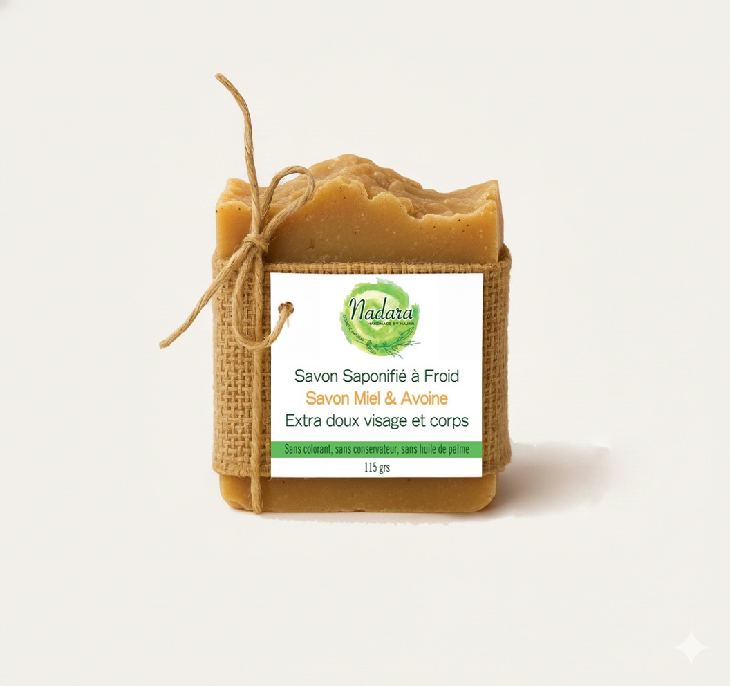 Savons à froid Saponifié à Froid - Savons à froid Miel & Avoine